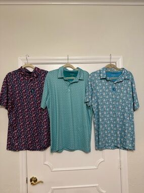 Bogey Bros Golf Polo Lot (3) Size Large